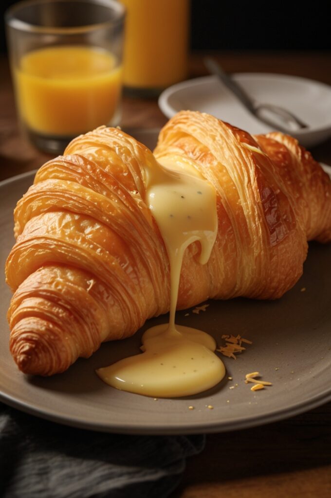 Baked Ham and Cheese Croissants