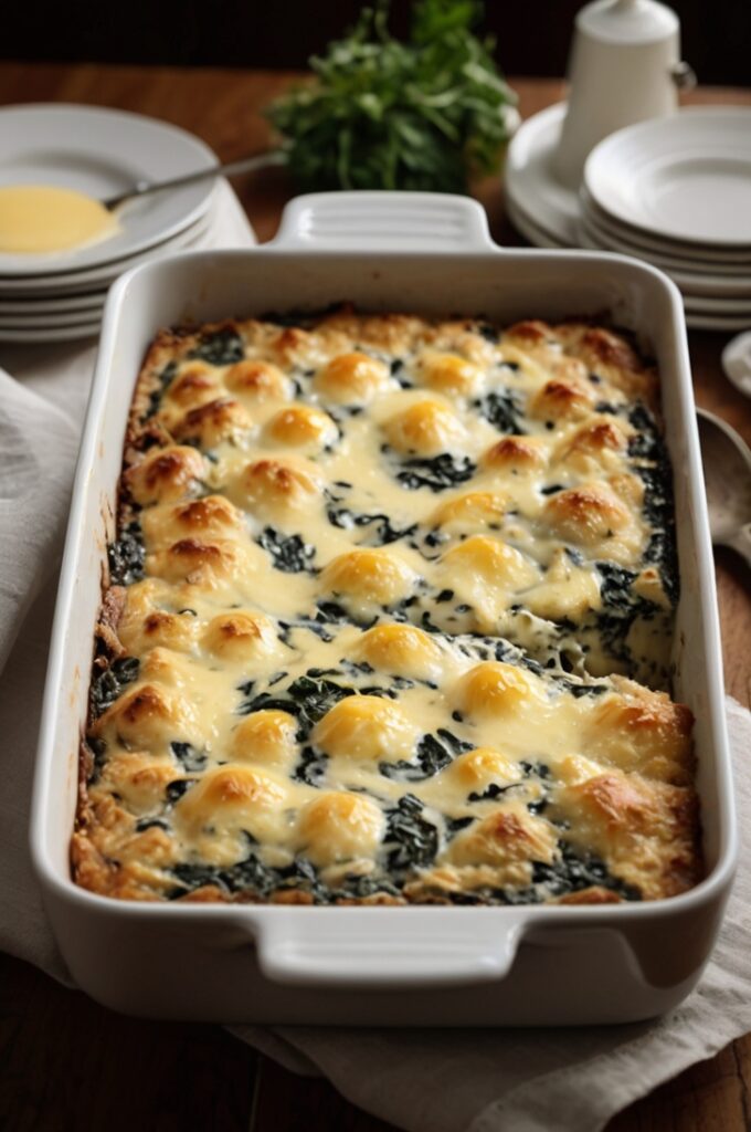 Spinach Florentine Breakfast Casserole