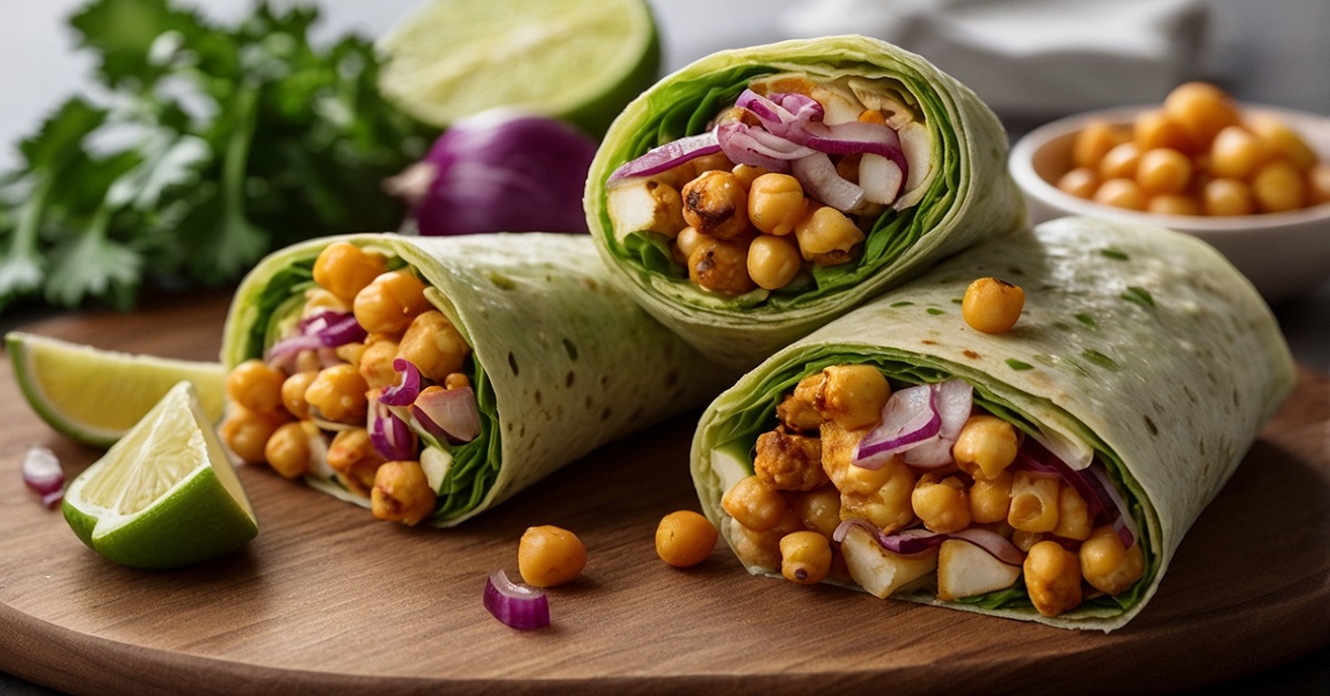 Read more about the article Chili Lime Chickpea Cauliflower Wraps Recipe