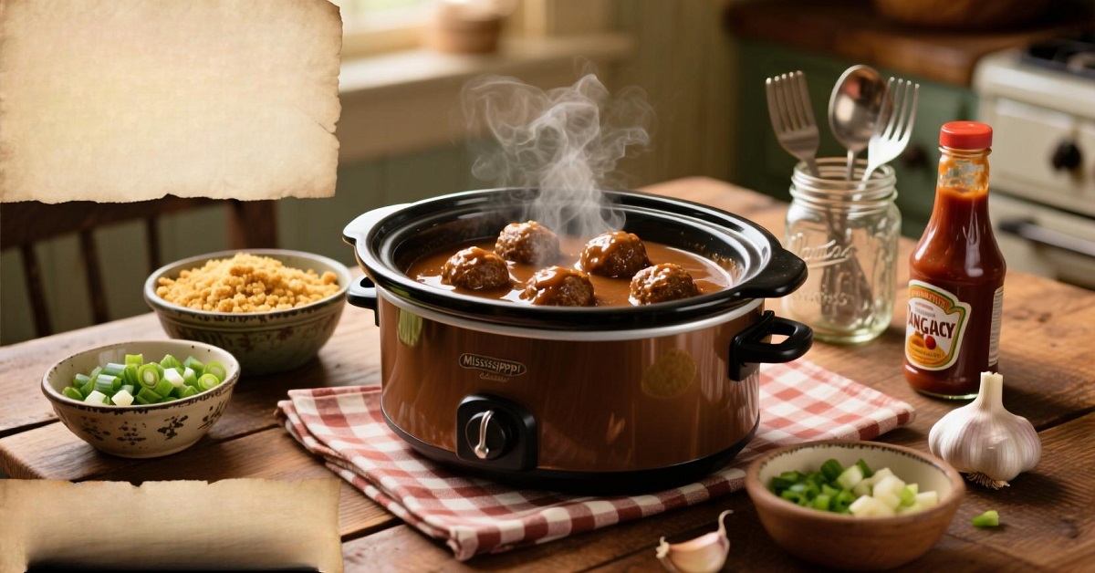 You are currently viewing Crockpot Mississippi Meatballs Recipe