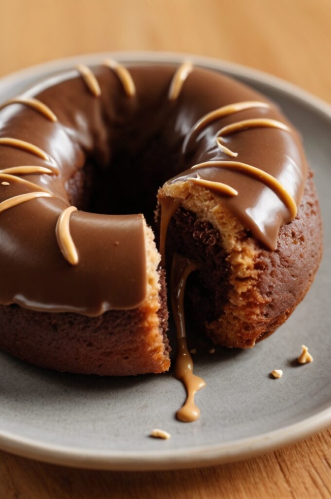 Keto Chocolate Peanut Butter Donuts