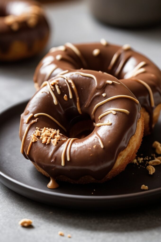 Keto Chocolate Peanut Butter Donuts