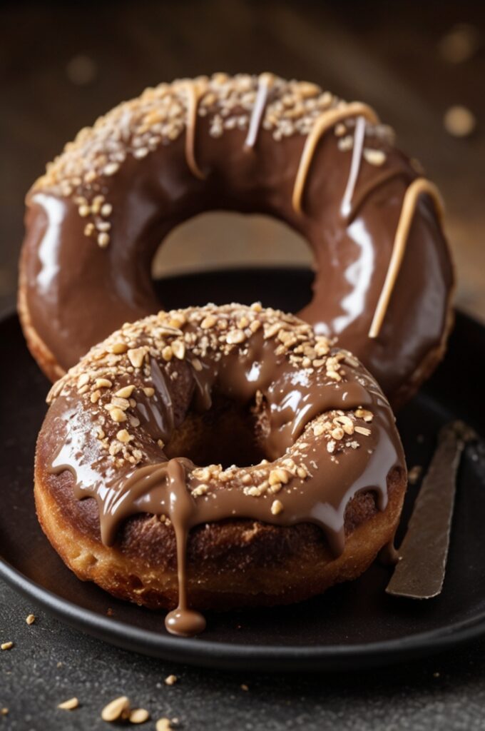 Keto Chocolate Peanut Butter Donuts