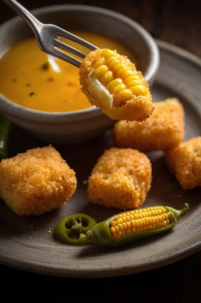 Crispy Jalapeño Corn Nuggets