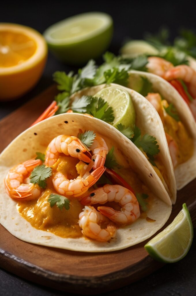 Delicious Curry Shrimp Tacos