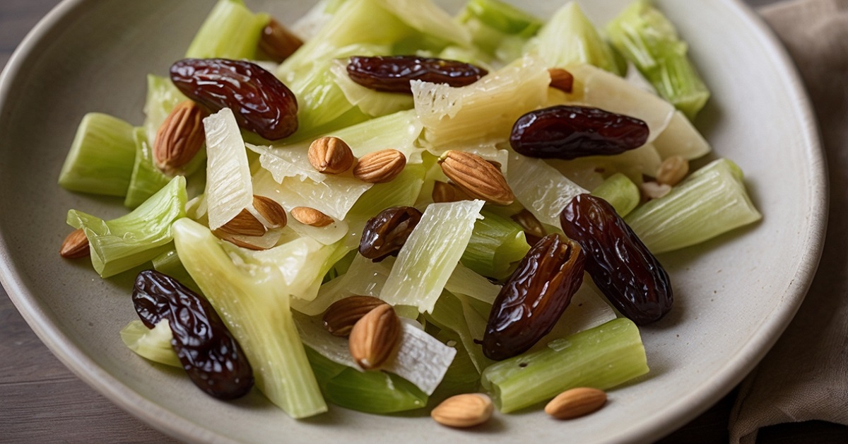 Read more about the article Crunchy Celery Salad with Dates, Parmesan & Almonds Recipe
